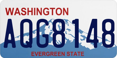 WA license plate AQG8148