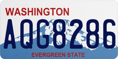 WA license plate AQG8286