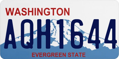 WA license plate AQH1644
