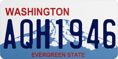 WA license plate AQH1946
