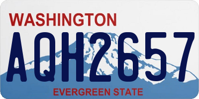WA license plate AQH2657