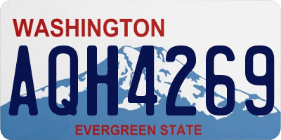 WA license plate AQH4269