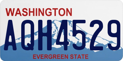 WA license plate AQH4529