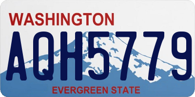 WA license plate AQH5779
