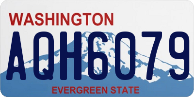 WA license plate AQH6079