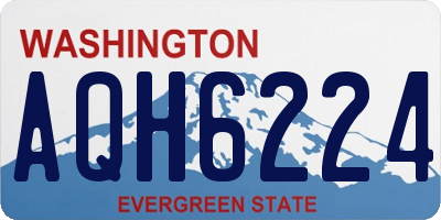 WA license plate AQH6224