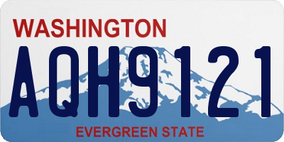 WA license plate AQH9121