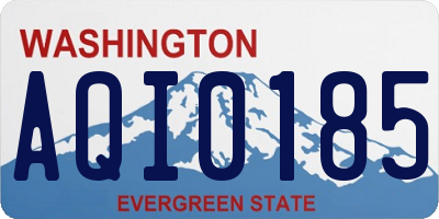 WA license plate AQI0185