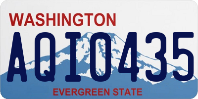 WA license plate AQI0435