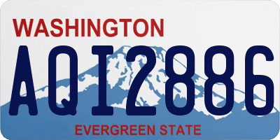 WA license plate AQI2886