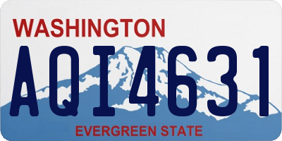 WA license plate AQI4631
