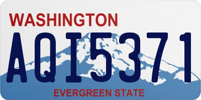 WA license plate AQI5371