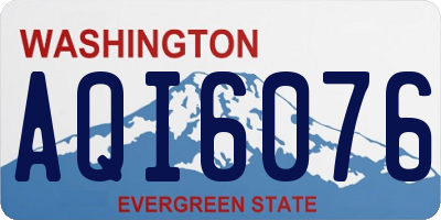 WA license plate AQI6076
