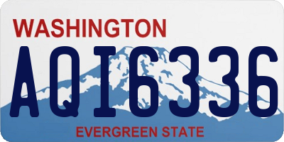 WA license plate AQI6336