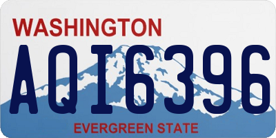 WA license plate AQI6396