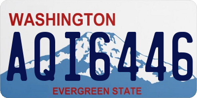 WA license plate AQI6446