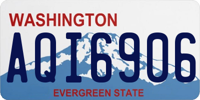 WA license plate AQI6906