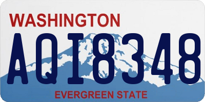 WA license plate AQI8348