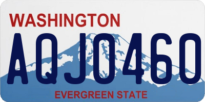 WA license plate AQJ0460