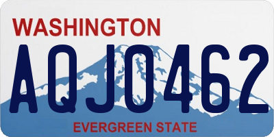 WA license plate AQJ0462