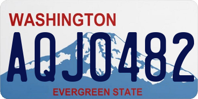 WA license plate AQJ0482