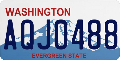 WA license plate AQJ0488