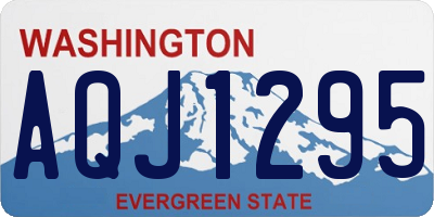 WA license plate AQJ1295