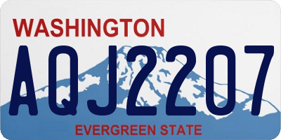 WA license plate AQJ2207