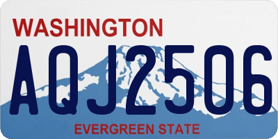 WA license plate AQJ2506