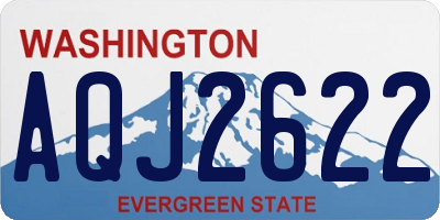 WA license plate AQJ2622