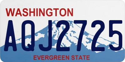 WA license plate AQJ2725