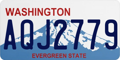 WA license plate AQJ2779