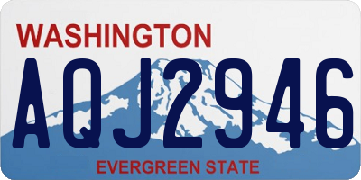 WA license plate AQJ2946