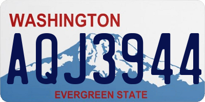 WA license plate AQJ3944