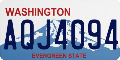 WA license plate AQJ4094