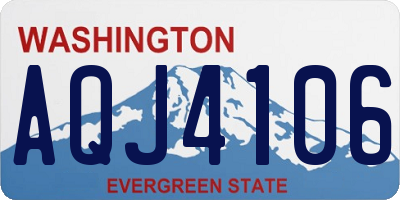 WA license plate AQJ4106