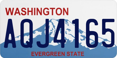 WA license plate AQJ4165