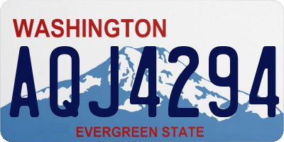 WA license plate AQJ4294