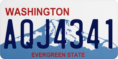 WA license plate AQJ4341