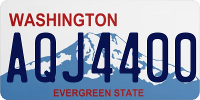 WA license plate AQJ4400