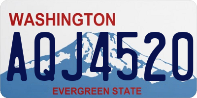 WA license plate AQJ4520