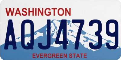 WA license plate AQJ4739