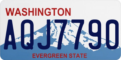 WA license plate AQJ7790