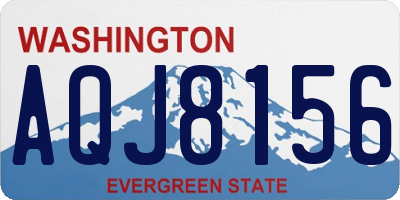 WA license plate AQJ8156