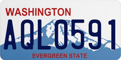 WA license plate AQL0591
