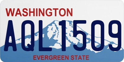 WA license plate AQL1509