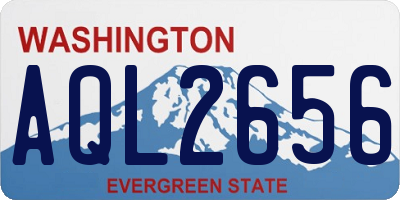 WA license plate AQL2656