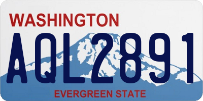 WA license plate AQL2891