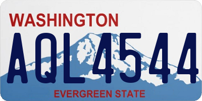WA license plate AQL4544