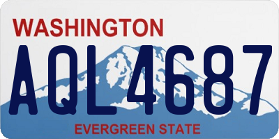 WA license plate AQL4687